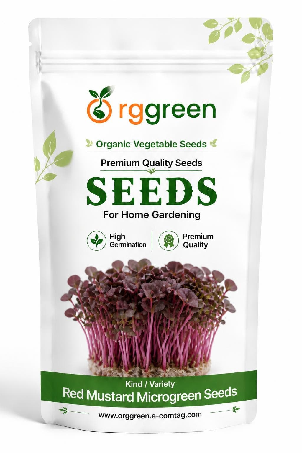 Red Mustard Microgreen Seeds
